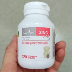 Viên kẽm gấu Bio Island Zinc 120 viên của Úc Viên uống Bioisland Zinc For Kids Bổ Sung Kẽm Cho Trẻ
