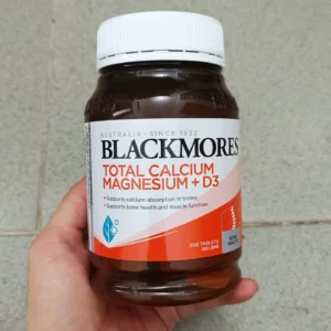 Viên bổ sung canxi Blackmores Total Calcium Magnesium + D3 200 viên của Úc Viên uống Blackmores Total Calcium & Magnesium + D3 200 viên