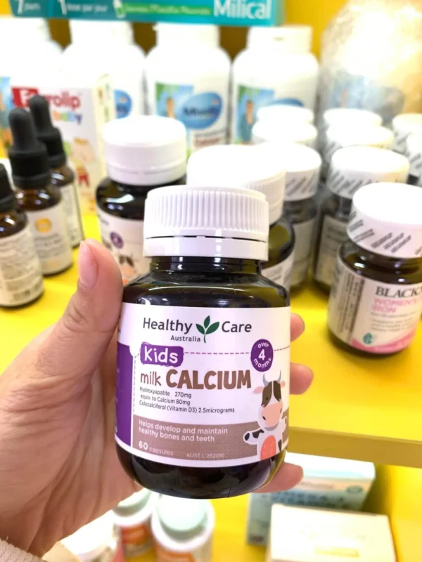 Viên uống Canxi Sữa cho bé Milk Calcium Healthy Care Úc 60 viên