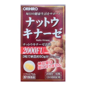 Viên uống Orihiro Nattokinase 2000FU 60 viên của Nhật Bản