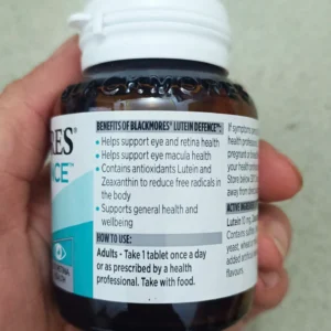 Viên uống bổ mắt Blackmores Lutein Defence 60 viên