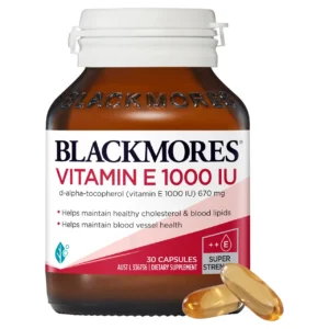 Viên uống bổ sung Vitamin E Blackmores Vitamin E 1000IU 30 viên