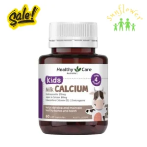 Viên uống bổ sung canxi sữa Healthy Care Milk Calcium 60 viên của Úc
