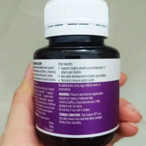 Viên uống bổ sung canxi sữa Healthy Care Milk Calcium 60 viên của Úc Viên uống canxi sữa Healthy Care dành cho bé từ 4 tháng tuổi