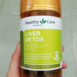 Viên uống thải độc gan Healthy Care Liver Detox 100 viên của Úc Viên uống giải độc gan Healthy Care Liver Detox 100 viên