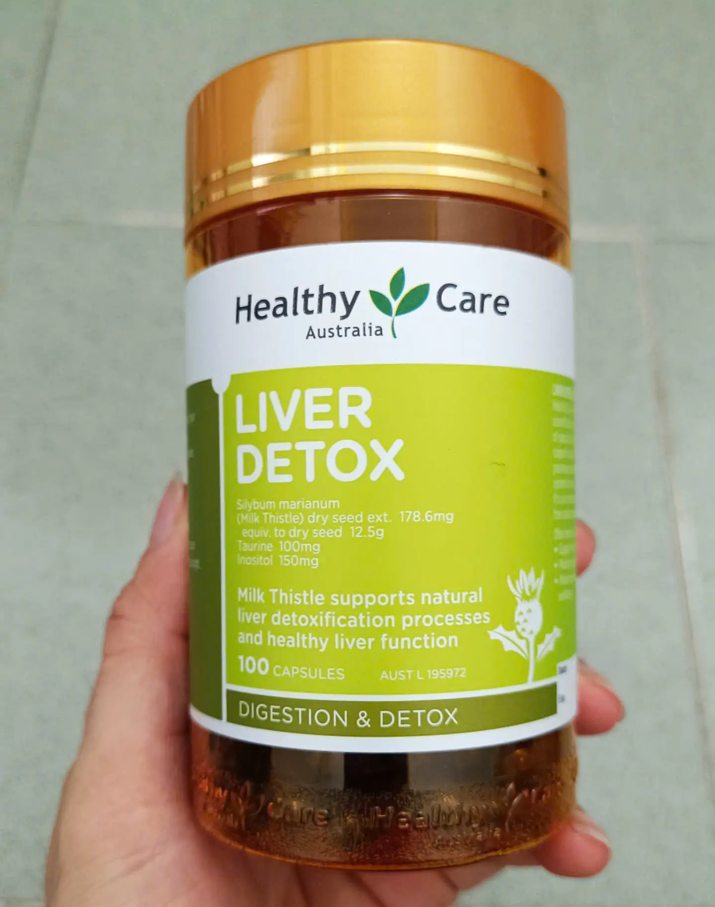 Viên uống thải độc gan Healthy Care Liver Detox 100 viên của Úc Viên uống giải độc gan Healthy Care Liver Detox 100 viên