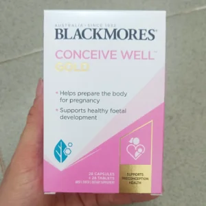 Viên uống hỗ trợ tăng khả năng thụ thai cho nữ Blackmores Conceive Well™ Gold của Úc 56 viên