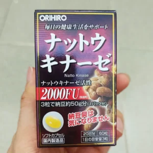 Viên uống ngăn ngừa tai biến đột quỵ Orihiro Natto Kinase 2000 FU 60 viên