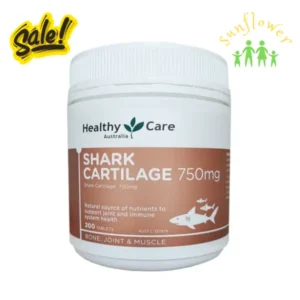 Viên uống sụn vi cá mập Healthy Care Shark Cartilage 750mg 200 viên của Úc