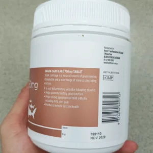 Viên uống sụn vi cá mập bổ xương khớp Healthy Care 750mg