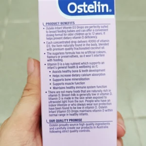 Ostelin Infant Vitamin D3 Drops 2.4ml của Úc Vitamin D Ostelin Drop 2.4ml (nhỏ giọt)