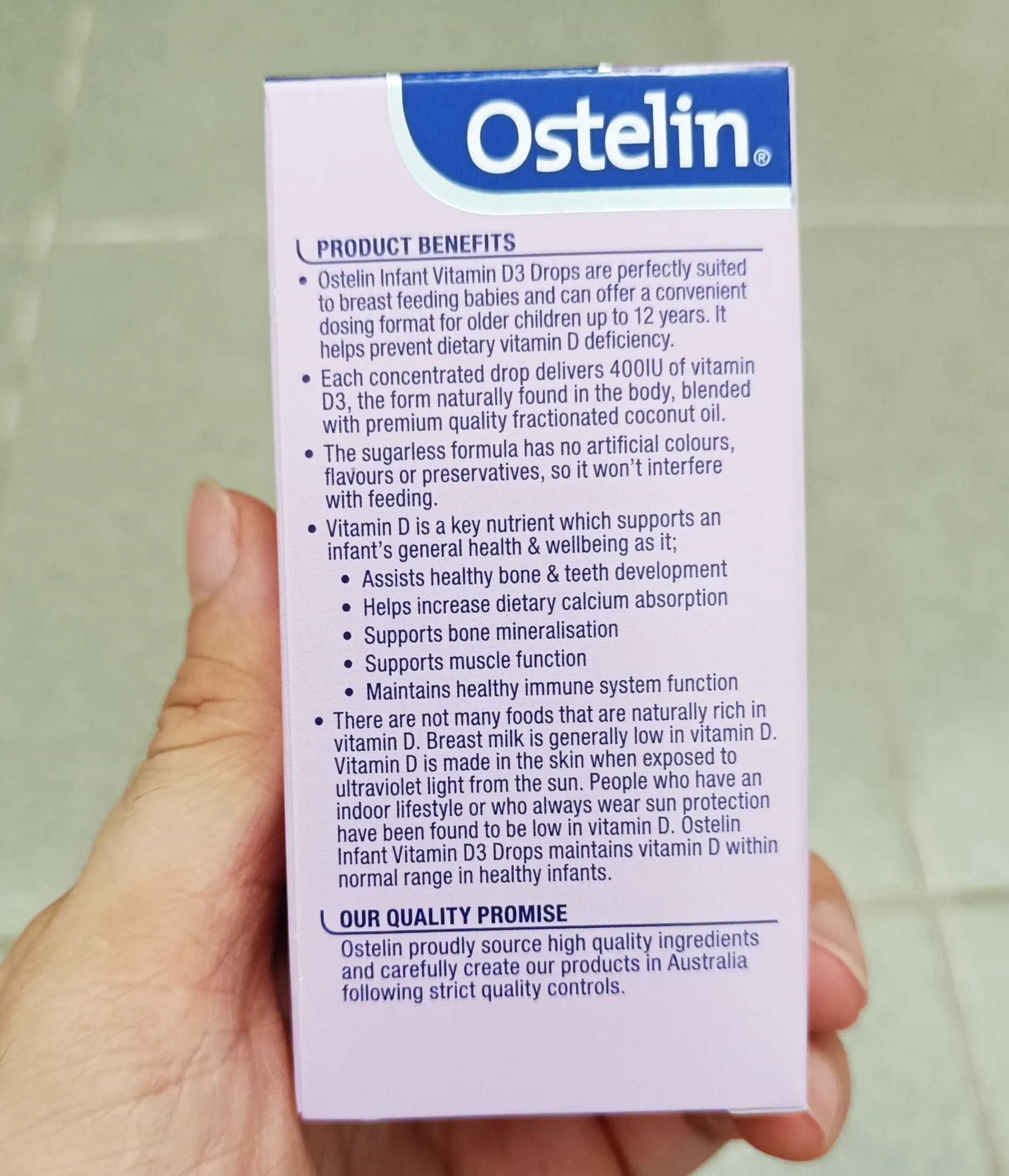 Ostelin Infant Vitamin D3 Drops 2.4ml của Úc Vitamin D Ostelin Drop 2.4ml (nhỏ giọt)