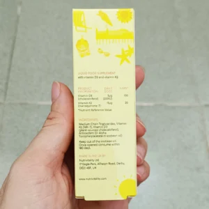 Nutrivitality Vitamin D3 K2 Mk7 30ml For Infants của Anh Quốc Vitamin D3 K2 MK7 Nutrivitality 30ml của Anh