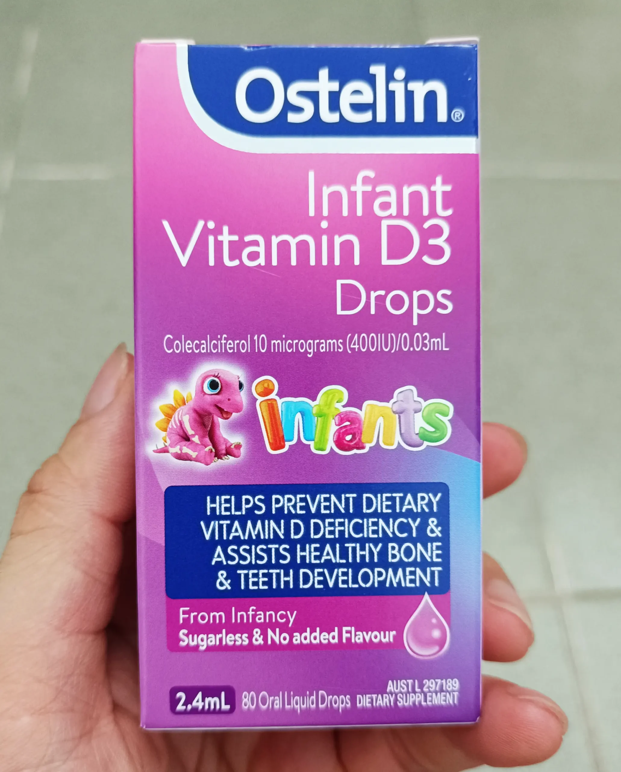 Ostelin Infant Vitamin D3 Drops 2.4ml của Úc Vitamin D3 dạng giọt Ostelin Infant Vitamin D3 Drops 2.4ml