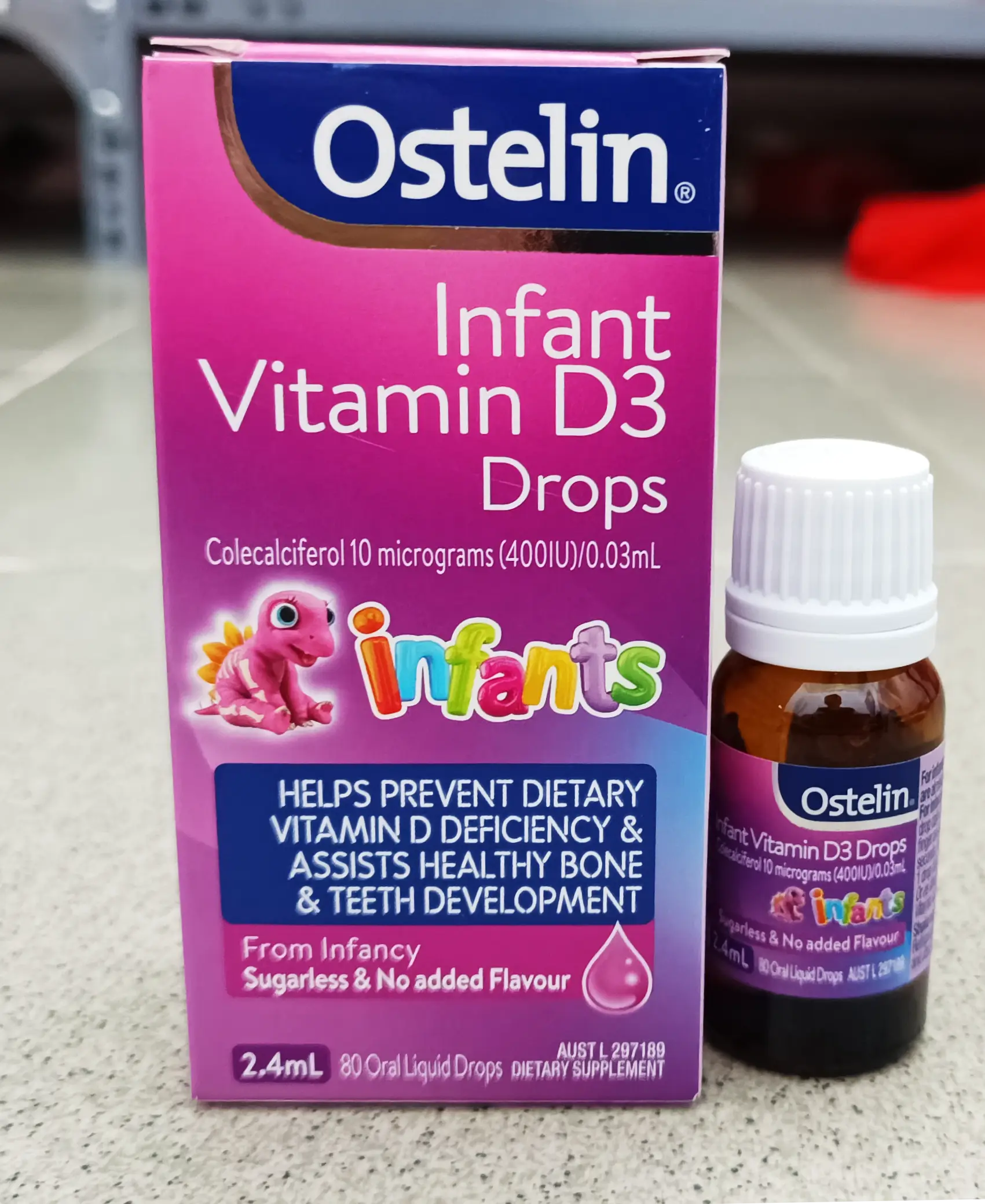 Ostelin Infant Vitamin D3 Drops 2.4ml của Úc Vitamin D3 dạng giọt Ostelin Infant Vitamin D3 Drops 2.4ml của Úc