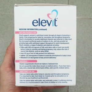 Vitamin tổng hợp cho bà bầu Elevit Pregnancy Multivitamin 100 viên