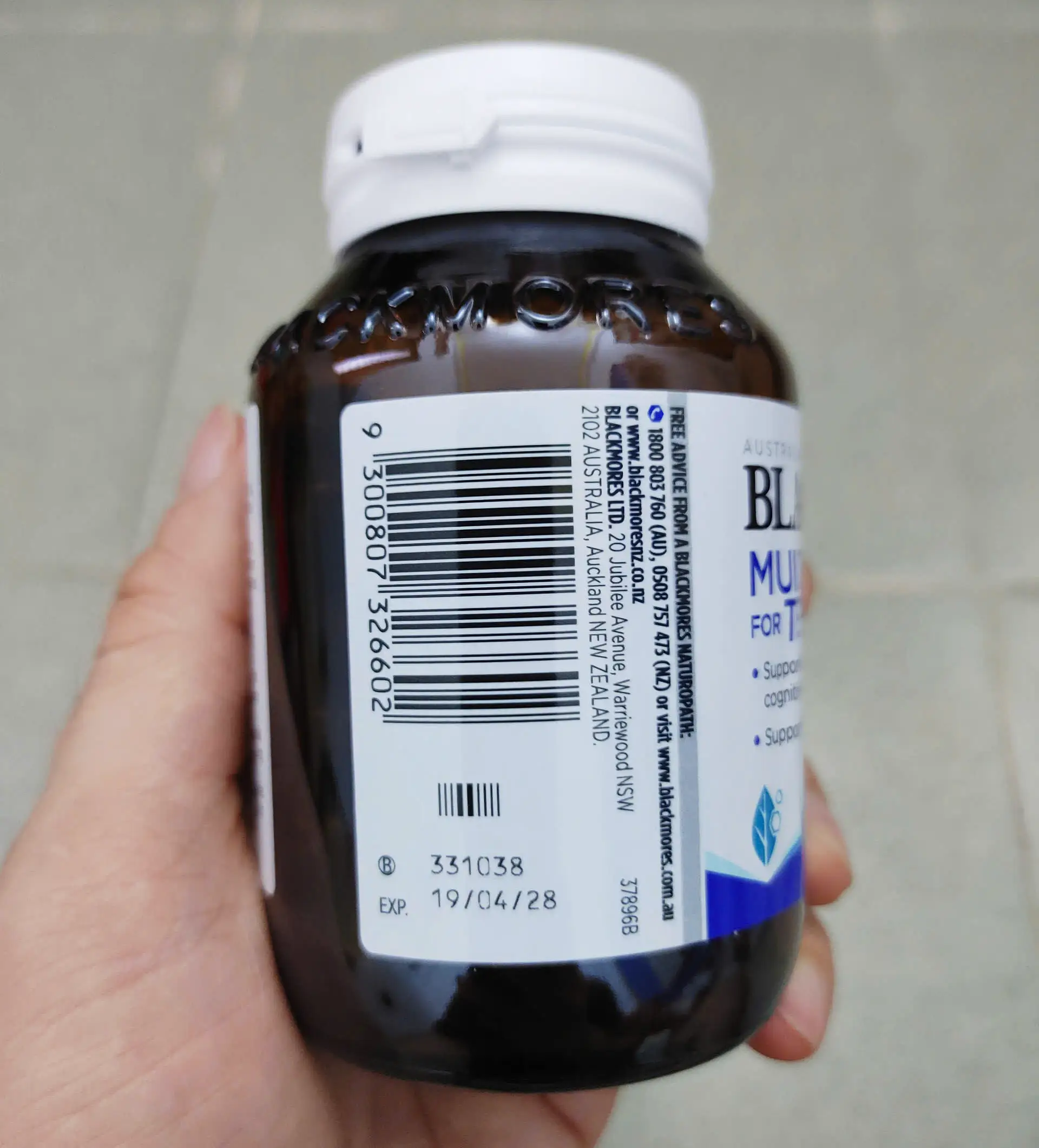 Vitamin tổng hợp cho bé trai Blackmores Multivitamin for Teen Boys 60 viên Vitamin tổng hợp cho bé trai tuổi dậy thì Blackmores Multivitamin For Teen Boys 60 viên