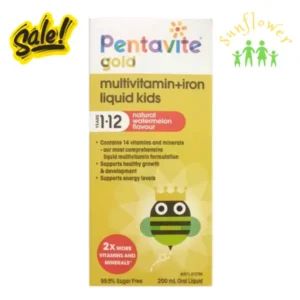 Siro Pentavite Multivitamin + Iron Kids Liquid 200ml của Úc