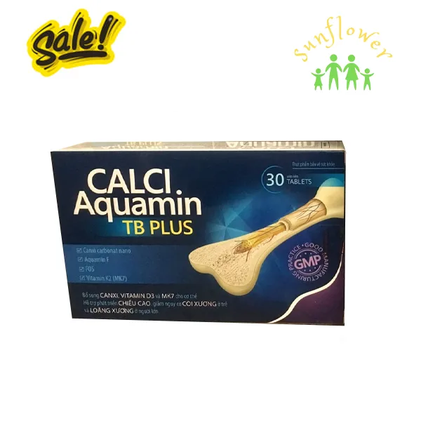 Calci Aquamin TB Plus - Bổ sung Canxi giúp xương, răng chắc khỏe