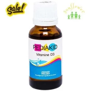 Pediakid Vitamin D3 20ml - Hỗ trợ duy trì phát triển xương