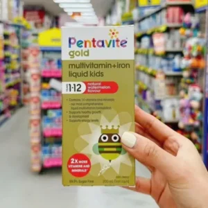 pentavite gold multivitamin iron liquid for kids 200ml
