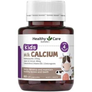 viên uống canxi sữa Milk Calcium Healthy Care Úc 60 viên cho bé