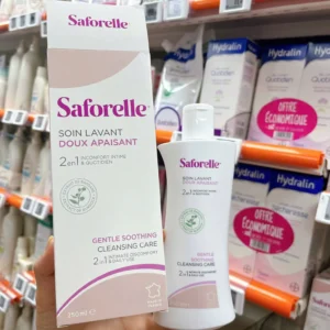 Dung dịch vệ sinh phụ nữ Saforelle Soin Lavant Doux Apaisant 250ml của Pháp Dung dịch vệ sinh Saforelle Pháp 250ml