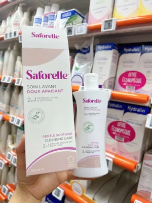 Dung dịch vệ sinh phụ nữ Saforelle Soin Lavant Doux Apaisant 250ml của Pháp Dung dịch vệ sinh Saforelle Pháp 250ml