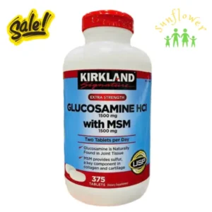 Glucosamine HCL 1500mg With MSM Kirkland 375 viên của Mỹ