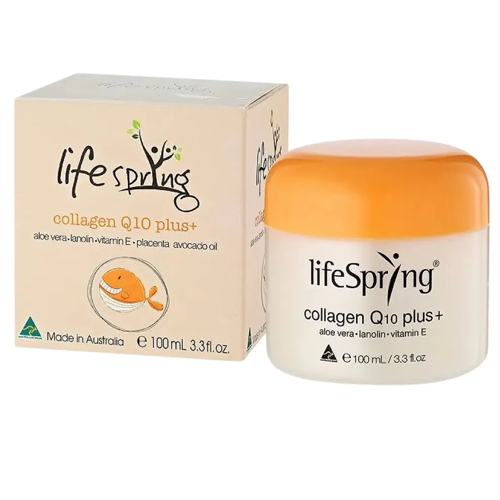 Kem cừu LifeSpring Collagen Q10 Plus 100ml của Úc Kem nhau thai cừu LifeSpring Collagen Q10 Plus+ Úc 100ml