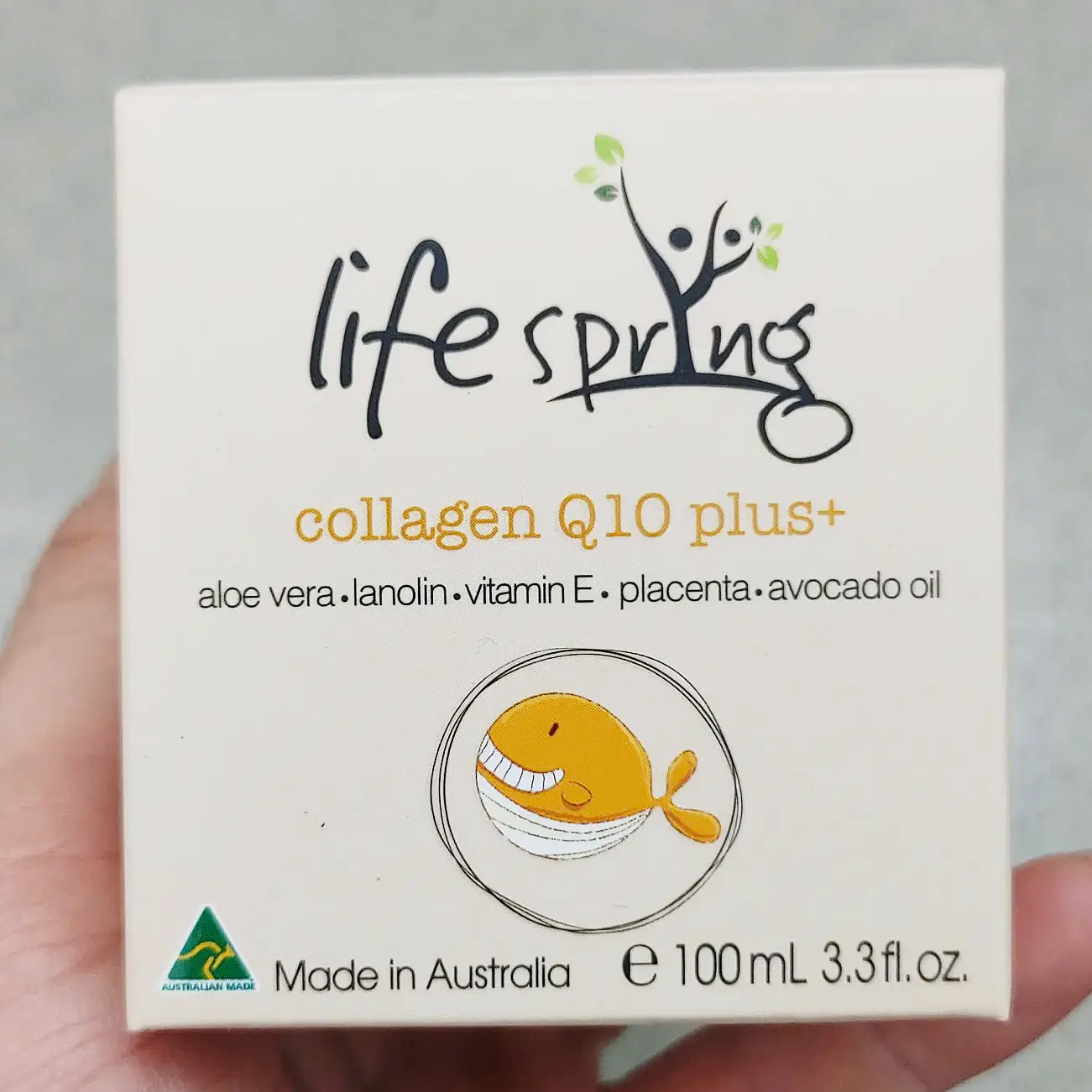 Kem cừu LifeSpring Collagen Q10 Plus 100ml của Úc Kem nhau thai cừu LifeSpring Collagen Q10 Plus+ Úc