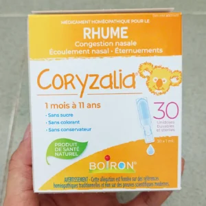 Muối uống vi lượng đồng căn Boiron Coryzalia Cold 30 ống của Canada Muối uống vi lượng đồng căn Coryzalia Rhume Boiron hộp 30 ống