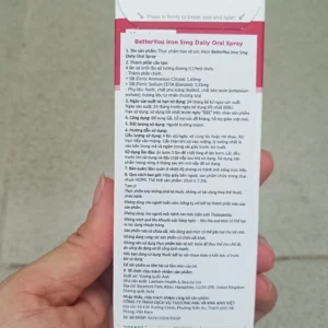 Sắt xịt Better You Iron Daily Oral Spray Anh cho bé từ 3 tuổi (25ml)