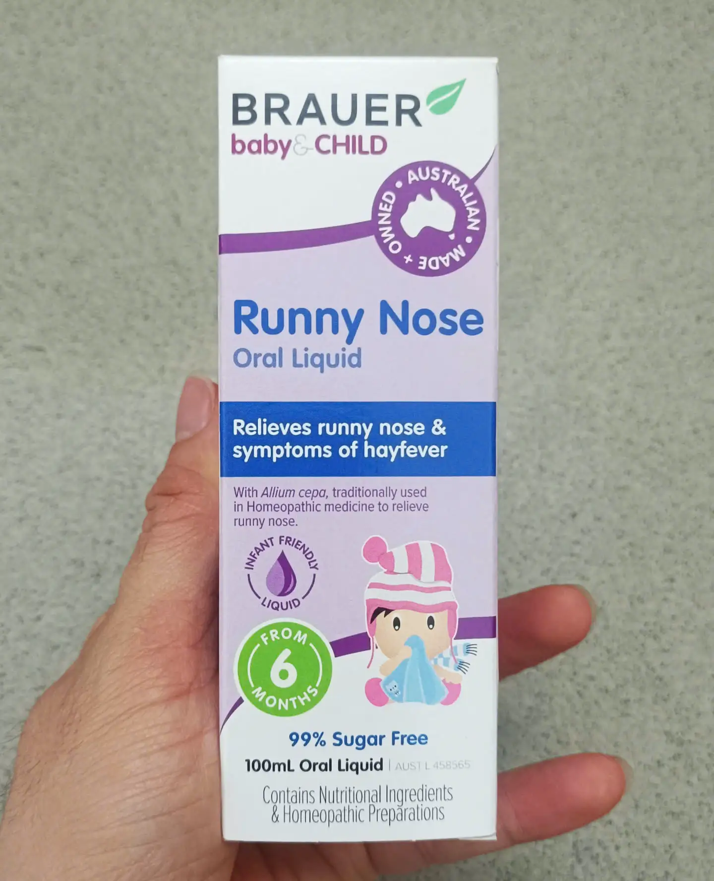 Siro Brauer Runny Nose trị sổ mũi 100ml của Úc Siro Brauer Runny Nose trị sổ mũi của Úc 100ml