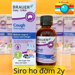 Siro ho đờm Brauer Chesty Cough Oral Liquid 100mL