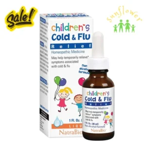 Siro trị cảm cúm Children's Cold & Flu Relief Natrabio 30ml của Mỹ