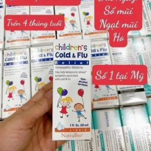 Siro trị cảm cúm trẻ em Natrabio Children Cold & Flu Relief 30ml
