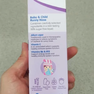 Siro Brauer Runny Nose trị sổ mũi 100ml của Úc Siro trị sổ mũi dành cho trẻ Brauer Baby & Child Runny Nose 100 ml