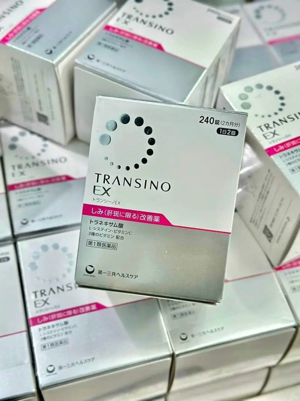 Viên uống trắng da Transino Whitening 240 viên của Nhật Bản Thuốc Transino EX điều trị nám da, tàn nhang
