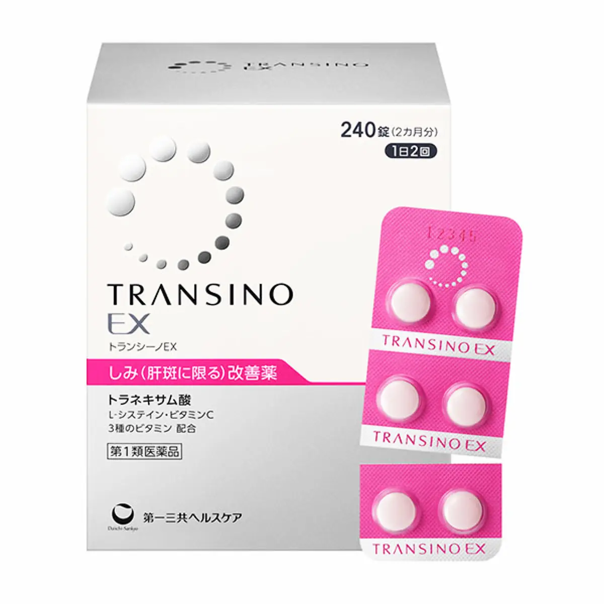 Viên uống trắng da Transino Whitening 240 viên của Nhật Bản Trị nám Transino EX Whitening Nhật Bản 240 viên
