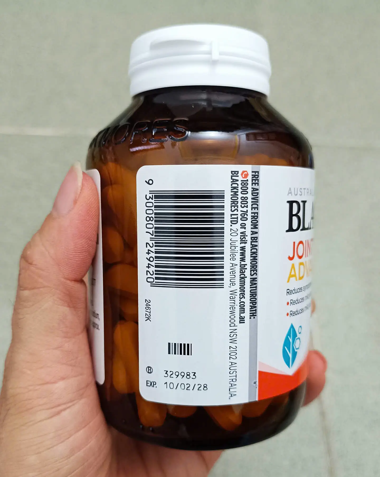 Viên uống Blackmores Joint Formula Advanced 120 viên của Úc Viên Uống Hỗ Trợ Sụn Khớp Blackmores Joint Formula Advanced 120 Viên của Úc