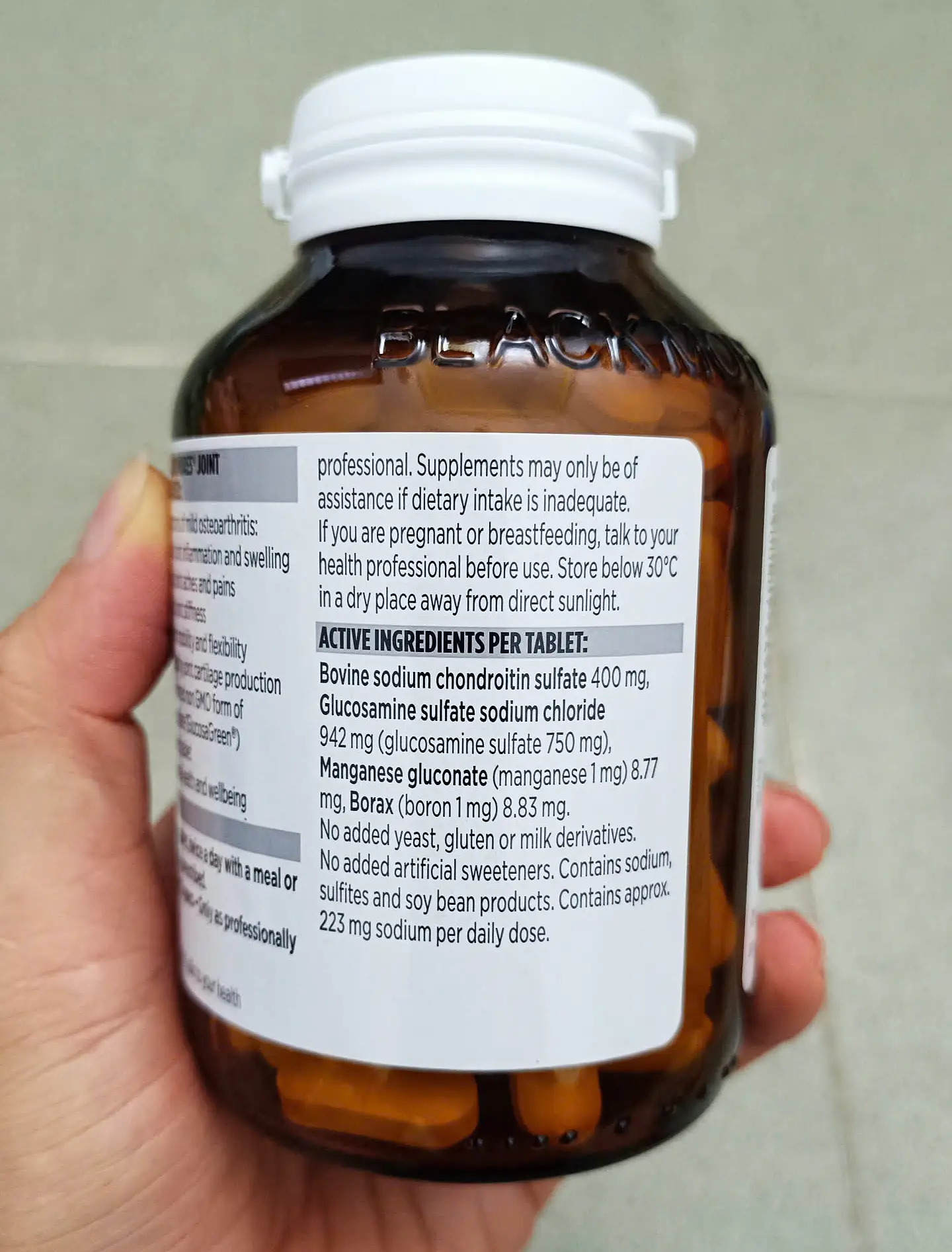 Viên uống Blackmores Joint Formula Advanced 120 viên của Úc Viên Uống Hỗ Trợ Sụn Khớp Blackmores Joint Formula Advanced 120 Viên