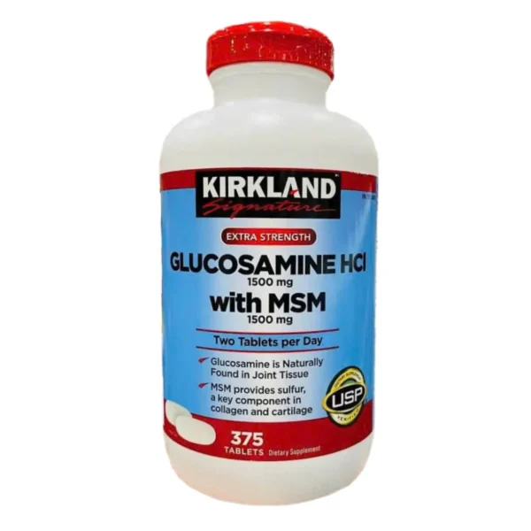 Viên uống Glucosamine HCL with MSM Kirkland 375v - Mỹ
