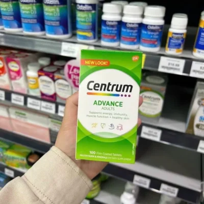 Vitamin tổng hợp cho người lớn dưới 50 Tuổi Centrum Advance For Adults 100 viên của Úc Vitamin dành cho người dưới 50 tuổi Centrum Advance 100 viên của Úc