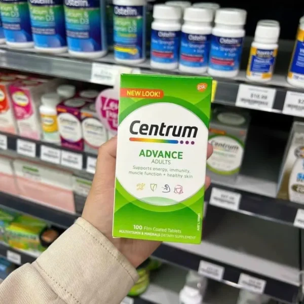 Vitamin dành cho người dưới 50 tuổi Centrum Advance 100 viên của Úc