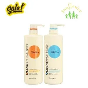 Cặp Dầu Gội Xả Olexrs Argan Oil Collagen Hair Salon 960ml