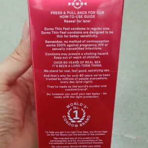 Bao cao su Durex Úc Thin Feel hộp 30 cái Bao cao su Durex Thin Feel 30 cái