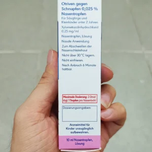 Nhỏ mũi Otriven 0.025% cho trẻ sơ sinh lọ 10ml