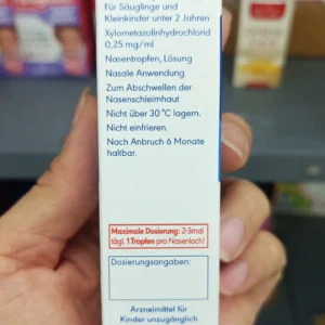 Thuốc nhỏ mũi Otriven Nasentropfen cho trẻ sơ sinh từ 0-2 tuổi, 10ml