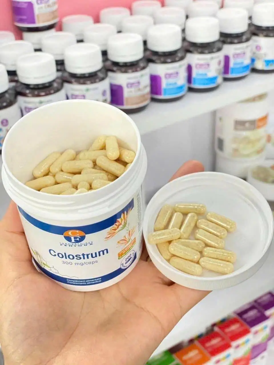 Sữa non Pháp Fenioux Colostrum hộp 200 viên Sữa non Pháp Fenioux Colostrum 200 viên hỗ trợ tăng đề kháng cho trẻ